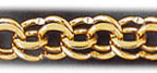 10MM 14K Gold Double Link Charm Bracelet