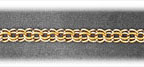 4MM 14K Gold Double Link Charm Bracelet