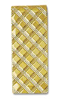 14K Gold Money Clip w/Lattice Design