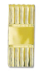 14K Gold Engravable Money Clip w/Vertical Etched Pattern