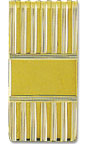 14K Gold Wide Engravable Money Clip w/Vertical Etched Pattern