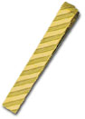 14K Gold Men's Tie Bar w/Diagonal Stripes