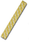 14K Gold Men's Tie Bar w/Lattice Design