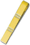 14K Gold Engravable Sectional Tie Bar