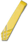 14K Gold Engravable Tie Shaped Men's Tie Bar