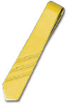 14K Gold Engravable Men's Tie Shaped Tie Bar