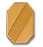 14K Gold Men's Rectangle Tie Tack
