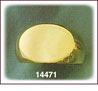 14K Gold Large Oval Signet Ring