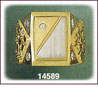 14Kt Two Tone Gold Rectangle CZ Signet Ring