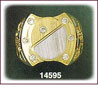Men's 14Kt Two Tone Gold Oval CZ Signet Ring