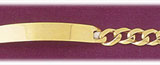 6MM 14K Gold Link ID Bracelet For Men