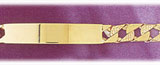 6MM 14K Gold Mens ID Bracelet