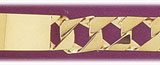 12MM 14K Gold Square Link Mens ID Bracelet