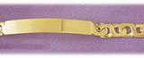 6MM 14Kt Gold Men's Link ID Bracelet