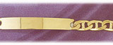 6MM 14K Gold Men's Figaro ID Bracelet