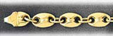6mm 14K Gold Puffed Mariner Bracelet For Man