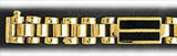8mm 14K Gold Men's Black Onyx Bracelet