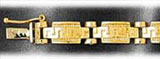 7MM 14K Gold Men's Greek Key Bracelet