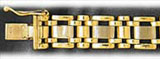 11mm 14Kt Two Tone Gold Fancy Men's Bracelet
