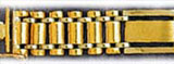 14mm 14K Two Tone Gold Men's Fancy Bracelet