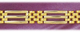 10 mm 14K Two Tone Gold Fancy Men's Bracelet