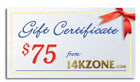 $75 Gift Certificate