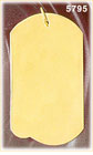 14K Gold Custom Engravable Dog Tag Charm