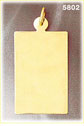 Customizable 14Kt Gold Personalized Engravable Rectangle Pendant