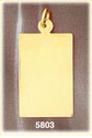 14K Solid Gold Customizable Rectangular Engravable Pendant