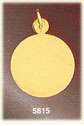 14Kt Gold Personalized Engravable Round Pendant