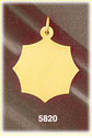 14K Solid Gold Personalized Laser Engravable Pendant