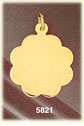 14Kt Solid Gold Custom Laser Engravable Pendant