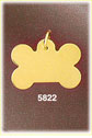 14K Solid Gold Custom Engravable Dog Bone Dog Tag Pendant