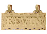 14K Gold Designer Personalized Name Rectangular Plate