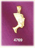 14K Gold Queen Nefertiti Of Egypt Charm