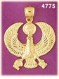 14K Gold Egyptian Falcon Gold Pendant