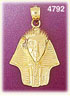 14K Gold Ancient Egyptian Pharaoh Pendant