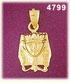 14Kt Gold Egyptian Pharaoh Charm