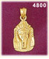 14K Gold Ancient Egyptian Pharaoh Charm