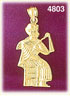 14K Gold Sitting Pharaoh Charm