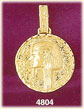 14K Gold Pharaoh Medallion