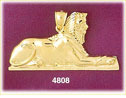 14K Gold Egyptian Majestic Sphinx Pendant
