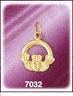 14Kt Gold Claddagh Charm