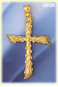 14K Gold Knot Cross Pendant