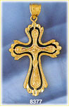 Jesus Christ On Crucifix 14K Gold Pendant