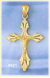 Mesmerizing 14K Gold Crucifix w/Jesus Pendant
