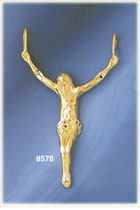 14K Gold Body Of Jesus Shaped As A Crucifix Pendant