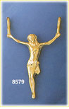14K Gold Crucifix Formed Out Of Body Of Jesus Pendant