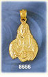 14K Gold Jesus Christ Holding Heart In His Hands Pendant
