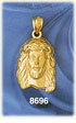 14K Gold The Messiah Jesus Christ Adorned w/Crown Of Thorns Charm